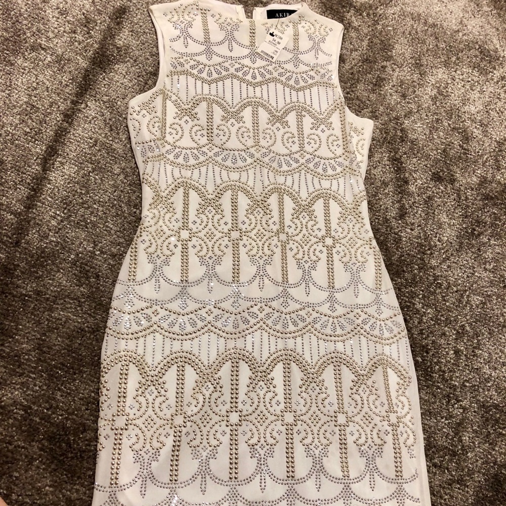 AKIRA gorgeous studded dress NWT